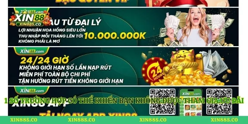 1 số trường hợp có thể khiến bạn không được tham gia ưu đãi