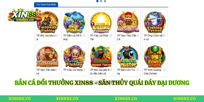 Bắn cá đổi thưởng Xin88 - Săn Thủy Quái Đáy Đại Dương