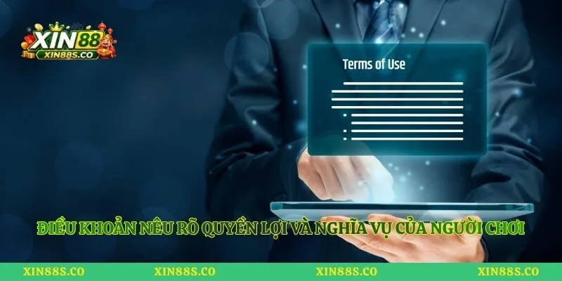 Điều khoản nêu rõ quyền lợi và nghĩa vụ của người chơi