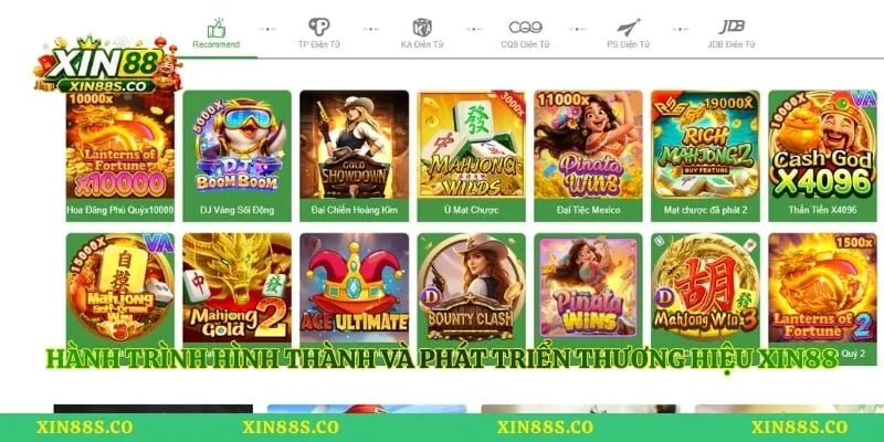 Hành trình hình thành và phát triển thương hiệu Xin88