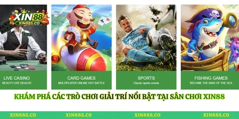 Khám phá các trò chơi giải trí nổi bật tại sân chơi Xin88