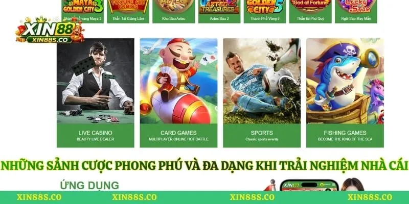 Những sảnh cược phong phú và đa dạng khi trải nghiệm nhà cái