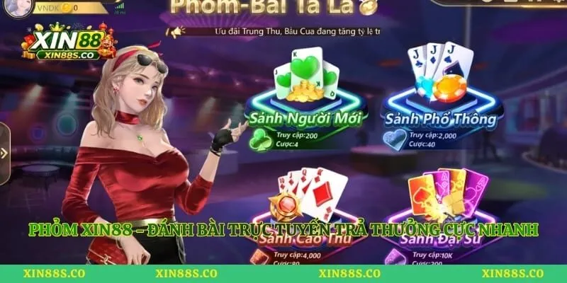 Phỏm Xin88 - Đánh Bài Trực Tuyến Trả Thưởng Cực Nhanh