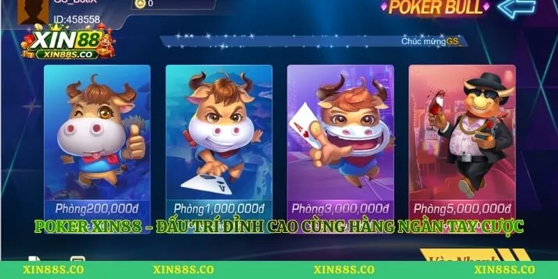 Poker Xin88 - Đấu Trí Đỉnh Cao Cùng Hàng Ngàn Tay Cược