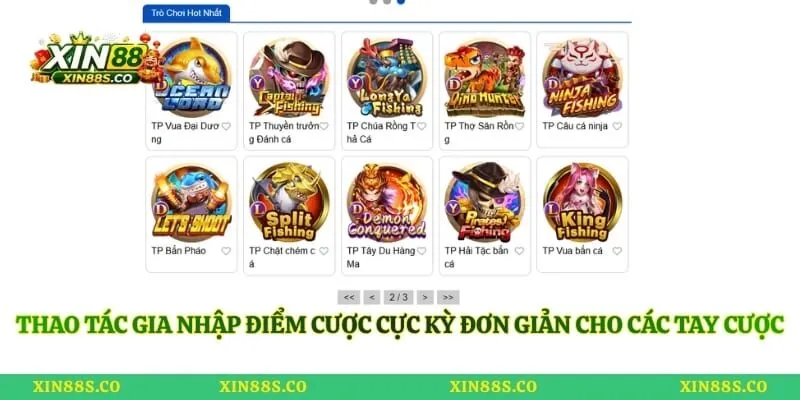 Thao tác gia nhập điểm cược cực kỳ đơn giản cho các tay cược