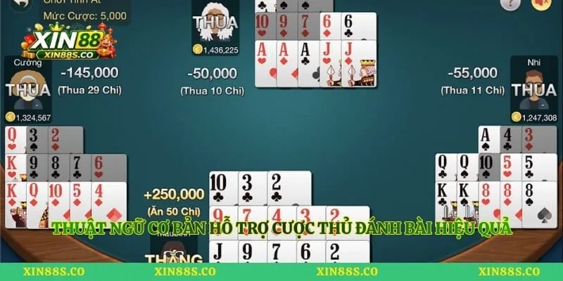Thuật ngữ cơ bản hỗ trợ cược thủ đánh bài hiệu quả